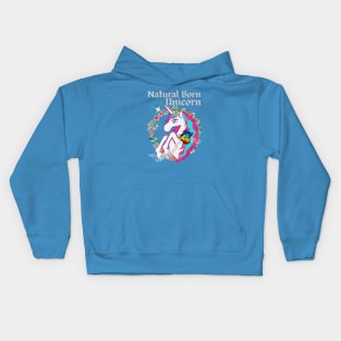 Natural Born Unicorn 3 - Cute Rainbow Unicorn -  Seika by FP Kids Hoodie